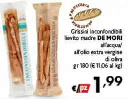 Spak Supermercati Grissini inconfondibili lievito madre DE MORI offerta
