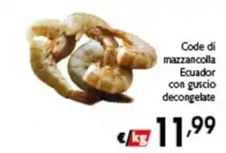 Spak Supermercati Code di mazzancolla Ecuador offerta