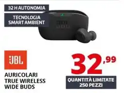Comet JBL Auricolari True Wireless Wide Buds offerta