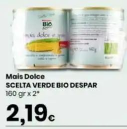 Despar Mais Dolce Scelta Verde Bio Despar offerta