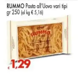 Despar Rummo Pasta all’Uovo vari tipi offerta