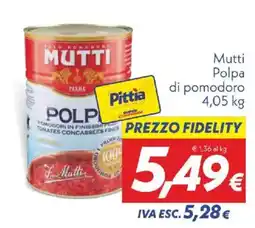 Iper Super Conveniente Polpa di pomodoro Mutti offerta