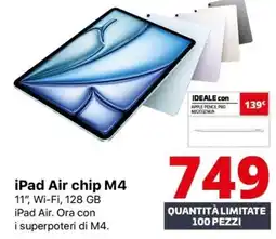 Comet iPad Air chip M4 offerta