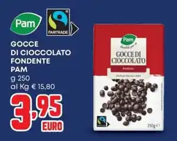 Panorama Gocce di cioccolato fondente Pam offerta