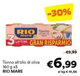Unes Tonno all'olio di oliva RIO MARE offerta