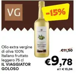 Unes Olio extra vergine di oliva 100% Italiano fruttato leggero IL VIAGGIATOR GOLOSO offerta