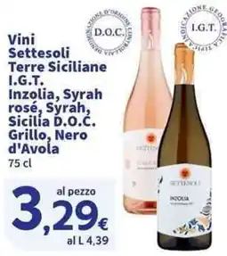 Sigma Superstore Vini Settesoli Terre Siciliane offerta