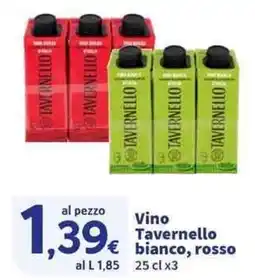 Sigma Superstore Vino Tavernello bianco, rosso offerta