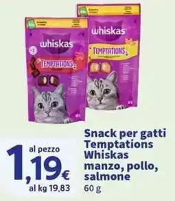 Sigma Superstore Snack per gatti Temptations Whiskas offerta