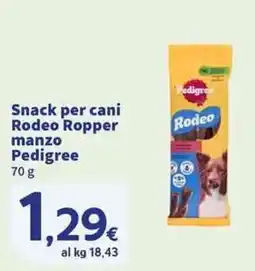 Sigma Superstore Snack per cani Rodeo Ropper manzo Pedigree offerta