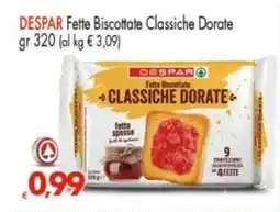 Despar Fette Biscottate Classiche Dorate Despar offerta