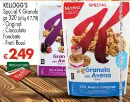 Despar Kellogg's Special K Granola offerta
