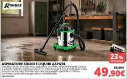 Brico Io Aspiratore solidi e liquidi Aspi20L Ribimex offerta