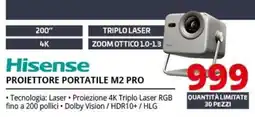 Comet Hisense Proiettore Portatile M2 Pro offerta