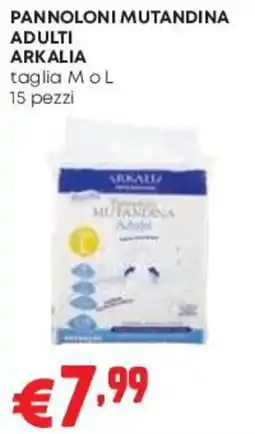 Pam Pannoloni mutandina adulti Arkalia offerta
