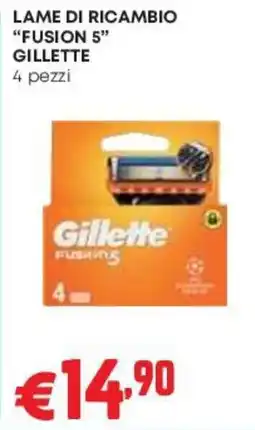 Pam Lame di ricambio Fusion 5 Gillette offerta