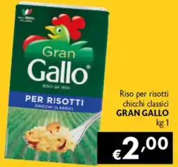 Spak Supermercati Riso per risotti chicchi classici Gran Gallo offerta
