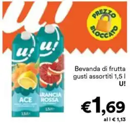 Unes Bevanda di frutta gusti assortiti U! offerta