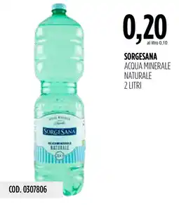 Carico Cash & Carry Sorgesana acqua minerale naturale offerta