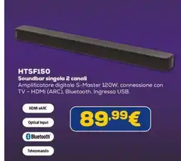 Euronics Sony Soundbar singola 2 canali offerta