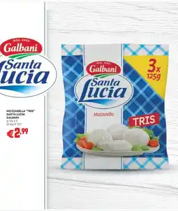 Pam Mozzarella Tris Santa Lucia offerta