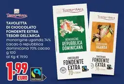 Panorama Tavoletta di cioccolato fondente extra Tesori dell'Arca offerta