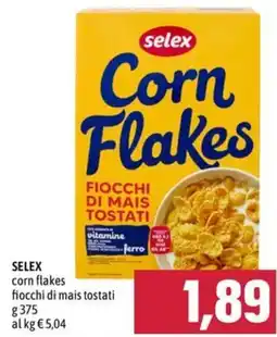 Emisfero Selex corn flakes fiocchi di mais tostati offerta