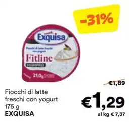 Unes Fiocchi di latte freschi con yogurt Fitline HIGHPRO EXQUISA offerta