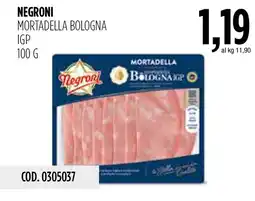 Carico Cash & Carry Negroni mortadella bologna IGP offerta