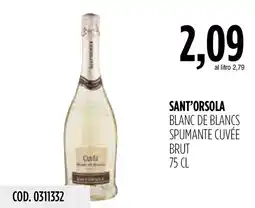 Carico Cash & Carry Sant'Orsola Blanc de Blancs Spumante Cuvée Brut offerta