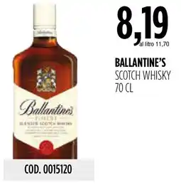 Carico Cash & Carry Ballantine's finest blended scotch whisky offerta