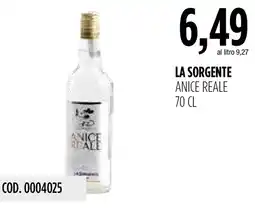 Carico Cash & Carry La Sorgente anice reale offerta