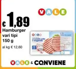 Sì con te Market Hamburger vari tipi offerta