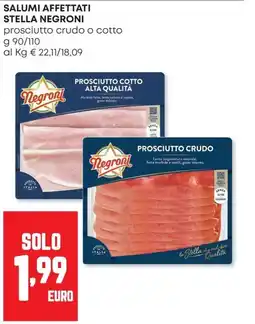 Pam Prosciutto crudo Negroni offerta