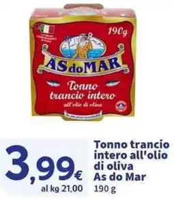 Sigma Superstore Tonno trancio intero As do Mar offerta