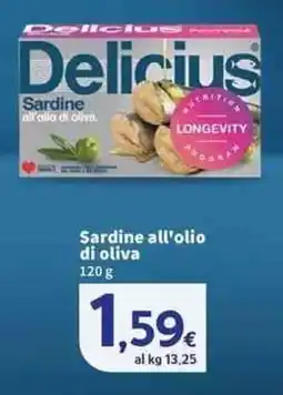 Sigma Superstore Delicius Sardine all'olio di oliva offerta
