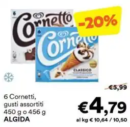 Unes Cornetto gusti assortiti offerta