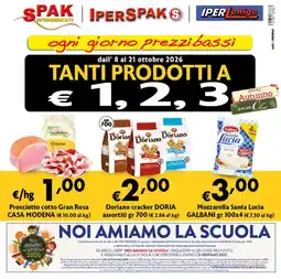 Spak Supermercati Prosciutto cotto Gran Rosa Casa Modena offerta