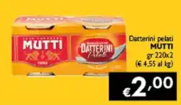 Spak Supermercati Datterini pelati MUTTI offerta