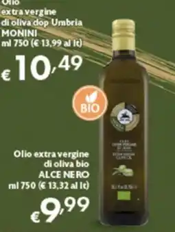 Spak Supermercati Olio extra vergine di oliva bio Alce Nero offerta