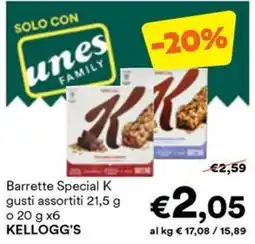 Unes Barrette Special K KELLOGG'S offerta