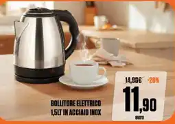Brico Io Bollitore elettrico 1,5lt in acciaio inox offerta