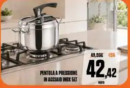Brico Io Pentola a pressione in acciaio inox 5lt offerta