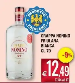 Palmarket Grappa Nonino Friulana Bianca offerta