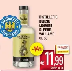 Palmarket Liquore Nostri Frutti Fior di Pera Buiese offerta