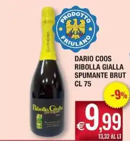 Palmarket Dario Coos Ribolla Gialla Spumante Brut offerta