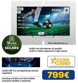 Euronics Haier QLED 65" offerta