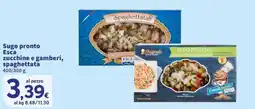 Sigma Sugo pronto Esca zucchine e gamberi, spaghettata offerta