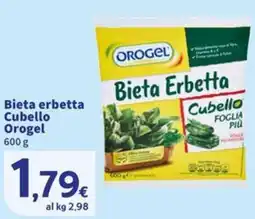 Sigma Bieta erbetta Cubello Orogel offerta