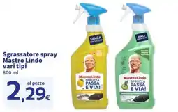 Sigma Sgrassatore spray Mastro Lindo vari tipi offerta
